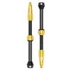 Image de Lezyne CNC TLR Pro Paire de valves sans chambre à air 80 mm Doré   Aluminium usiné CNC léger, joint anti-fuite, outil T25, pour vélo de route et VTT
