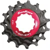 Image de SUNRACE Lockring Rosso+Pignoni(KIT) 12V in Alluminio Nero -