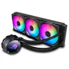 Image de ASUS ROG Strix LC II 360 ARGB   Refroidisseur de processeur liquide tout-en-un (Aura Sync RGB, 3x ventilateurs de radiateur RGB adressables ROG 120 mm, blanc)