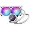 Image de ASUS ROG Ryuo III 240 White Edition Refroidisseur Liquide CPU Tout-en-Un avec Solution de Pompe Asetek 8e gen, écran LED Anime Matrix  et Ventilateurs de Refroidissement ROG ARGB