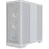 Image de APNX C1-R Boîtier PC ATX tour moyenne avec 4 ventilateurs blancs de 120 mm, 11 fentes de ventilation, support de radiateur de 360 mm, support de carte mère ASUS/MSI Back Connect, verre trempé