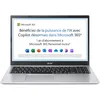 Image de Acer Aspire 1 A115-32-C3AK Ordinateur Portable 15,6'' Full HD, PC Portable (Intel Celeron N4500, RAM 4 Go, 128 Go eMMC, Intel UHD Graphics, Windows 11 ) - Clavier AZERTY (Français), Laptop Gris