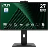 Image de MSI Pro MP275QPDGDE Moniteur de bureau QHD IPS 68,6 cm (27") 16:9 HDMI/DP/LAN/USB-C PD98W 100 Hz 4 ms Sync Webcam
