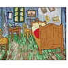 Image de Binogram Kit point de croix estampillé gamme complète de kits de broderie pour débutants DIY 11CT 3 fils - Chambre à coucher de Van Gogh