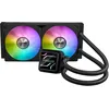 Image de ASUS Prime LC 240 ARGB, Refroidisseur Liquide pour CPU Tout-en-Un avec Zone de Contact avec Le processeur et canaux à ailettes, Bloc d'eau avec lentilles Miroir infinies et Ventilateurs ARGB