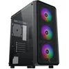 Image de Boîtier PC sans alimentation - XIGMATEK - DUO X - Moyen tour - Format E-ATX - 4x120mm RGB inclus - Noir