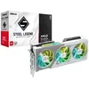 Image de ASRock Radeon RX 9060 XT Steel Legend Carte Graphique 8 Go GDDR6 OC | Boost 3320 MHz | Triple Ventilateur | Refroidissement 0 DB | Plaque arrière en métal | PCIe 5.0 | DisplayPort 2.1a, HDMI 2.1b