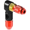 Image de Lezyne ABS 1 Pro HP Chuck Pompe Schrader et Presta pour Pantalon Haute Pression Braided Rouge Brillant 1-ABS1P-CHUCK-V111B Pompe à air comprimé Standard