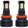 Image de Malloy Phare LED RVB pour voiture - Contrôle Bluetooth - Plusieurs couleurs - Ampoules LED antibrouillard - H8 H9 H11