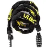 Image de Antivol Vélo Sécurité Scooter Moto Trottinette Combinaison Réinitialisable Chaîne 4mm Acier Nylon 120cm Anti-Vol Résistant Coupures Pressions Léger Transportable Urbain Moderne (Noir)