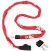 Image de Cadenas haute sécurité vélo scooter moto trottinette clé chaîne 4 mm acier nylon 120 cm anti-vol résistant coupures de tension légère transportable robuste pratique moderne