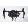 Image de ULAC Sacoche Guidon Vélo avec Bandoulière Sac Vélo Imperméable Nylon 1,7L 23x11 cm Accessoires Vélo VTT E-Bikes Compléments Panier Porte-Outils