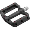 Image de Ensemble de pédales de VTT en Plastique Funn Black Magic - Pédales de vélo de Montagne à Plateforme Large et légères pour la stabilité, Axes CrMo de 9/16 Pouces (Pins Rouges)