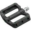 Image de Ensemble de pédales de VTT en Plastique Funn Black Magic - Pédales de vélo de Montagne à Plateforme Large et légères pour la stabilité, Axes CrMo de 9/16 Pouces (Pins Vertes)