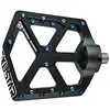 Image de Exustar DH E-PB67 Pédale de vélo Mixte Adulte, Noir, 118 x 106 mm