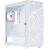 Image de Boîtier PC Gamer MarbleShell MS31 Blanc + 4 Ventilateurs ARGB PWM et Support VGA Inclus
