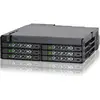 Image de Icy Dock Backplane Cage,Rack Mobile, boîtier de Cage Robuste en métal Hot Swap pour 6 x SSD ou HDD de 2.5" SAS/SATA & Plateau de Odd Ultra Slim pour Baie de 5.25" - ToughArmor MB606SPO-B