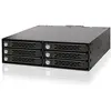 Image de ICY DOCK Backplane Cage Robuste, Rack Mobile, boîtier de Rack métal Hot Swap pour 6 x SSD ou HDD 2,5  SATA / SAS avec verrous à clé dans Un Baie de 5,25" - ToughArmor MB996SK-6SB