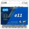 Image de KMC e11 EPT Chaîne pour vélo électrique Mixte, Argento Scuro, 136 Link