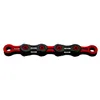 Image de KMC Chaîne DLC 11 Noir/Rouge Mixte, 1/2  x 11/128 