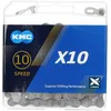 Image de Chain KMC X-10, 114 Links, Grey, EK