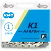 Image de KMC Chaîne étroite K1 Unisexe Argenté 100 maillons