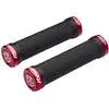 Image de Reverse Grip r Shock Soft Compound Vélo à Visser Poignées Noir/Rouge, Noir/Rouge