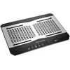 Image de Thermaltake Massive TM CL-N002-PL12BL-A Panneau en Aluminium avec Double Ventilateur de 120 mm et capteur de température réglable pour Ordinateur Portable 10"-17" Noir
