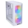 Image de Lian Li LANCOOL 215 Tour midi Boîtier, Boîtier Gaming Blanc 2 Ventilateurs LED pré-installés, 1 Ventilateur pré-Install