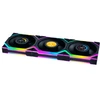 Image de UNI FAN SL120 LCD Wireless Reverse Blade ventilateurs de boîtier RGB