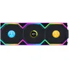 Image de Lot+de+3+Ventilateurs+de+boitier+Lian+Li+Uni+Fan+SL+Wireless+LCD+Reverse+RGB+-+12cm+%28Noir%29