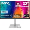 Image de BenQ Creative Pro PD3226G, Écran de 32 p 4K UHD à 144Hz pour graphistes, IPS, 95% P3, 100% sRGB, Thunderbolt 4 (90W), Calibration logicielle, KVM, chaînage, Panneau Nano Mat sans reflet
