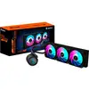 Image de AORUS WATERFORCE II 360 AIO Refroidisseur liquide pour processeur - 3x ventilateurs ARGB de 120 mm, mécanisme d''emboîtement, DAISY-CHAIN, compatible avec Intel LGA 1851 et AMD AM5, Watercooling