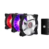 Image de Cooler Master MasterFan Pro Air Flow 120 RGB 3-en-1 avec Contrôleur LED RGB - 3 x 120mm Ventilateurs de Boîtier RGB (PWM) Silencieux (6-20 dBA), Pales Air Flow (650-1100 TR/Min, 48.8 CFM), Contrôleur