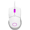 Image de Cooler Master MM310 RGB Souris Gaming Filaire Ultra Légère 50g, NVIDIA Reflex, Capteur Optique 12000 DPI, 5 Boutons Programmables, Patins en PTFE Lisses, MasterPlus+ (PC), Forme Symétrique - Blanc