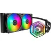 Image de Cooler Master MasterLiquid Atmos 240 Black Watercooler CPU - Kit Watercooling AIO, Pompe à Double Chambre, Ventilateurs Sickleflow 120 Edge, ARGB Gen 2, Brackets LGA1700 & AM5