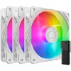 Image de Cooler Master SickleFlow Edge 120 ARGB Kit de 3 ventilateurs, 3x 120mm (690~2500 RPM, PWM), Haut Flux d'air (70.7 CFM) & Pression statique (3.61mmH2O), ARGB Gen 2, Contrôleur LED, 32.8 dBA max - Blanc