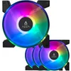 Image de AZZA HURRICANE II 4X120MM DIGITAL ARGB VENTILADOR MIT FB RETAIL