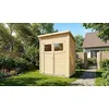 Image de Cabane à Outils Mollie en Bois de la Marque Carlsson | Remise à Outils | abri de Jardin Exterieur | Rectangle, Construction en Panneaux préfabriqués, cabane de Jardin, Toit monopente, épaisseur de