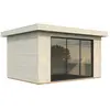 Image de Studio de jardin bois Lydia en bois Ep.28 mm White Wood 15 m²