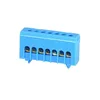 Image de Bornier de neutre isolé bleu 7 bornes pour câble de 1,5 à 16mm² - rail DIN - MOREK