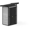 Image de Upyard Abri de Jardin Strongbox S - Robuste Cabane à Outils en Bois avec Fondations Imprégnées et Toit en Plastique Extra-Résistant, 127x87 cm, Gris