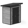 Image de Upyard Abri de Jardin Strongbox M - Robuste Cabane à Outils en Bois avec Fondations Imprégnées et Toit en Plastique Extra-Résistant, 163x127 cm, Gris