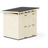 Image de Upyard Abri de Jardin Strongbox L - Robuste Cabane à Outils en Bois avec Fondations Imprégnées et Toit en Plastique Extra-Résistant, 203x163 cm, Naturel