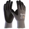 Image de ATG Gants de travail MaxiFlex Ultimate 34-874/42-874 - Paume enduite nitrile (lot de 10 paires), 10 - XL, gris et noir