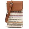 Image de MISAKO Micus Mini sac à bandoulière pour téléphone portable imprimé jacquard female - Micus Beige 18 X 11 X 2 cm