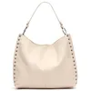 Image de MISAKO Prido Grand sac hobo avec détails métalliques female - Prido Beige 32 X 37 X 11 cm