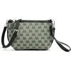 Image de MISAKO Mongra petit sac bandoulière avec poignée et imprimé monogramme ED. female - Mongra Vert 15 X 24 X 1 cm