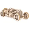 Image de UGEARS U-9 Grand Prix Car Modèle en Bois   Cadeau pour la fête des pères (kit de Construction DIY) Véhicule à manivelle avec Pistons de Travail, Roues, amortisseurs | Design de Course Fonctionnel