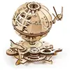 Image de UGEARS Puzzle 3D en Bois - Puzzle Adulte - Modèle de Globe terrestre 3D Rotatif - Kit de Construction mécanique en Bois - Globe interactif avec Navette et Spoutnik - Casse Tete